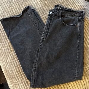 Old Navy Black Sky Hi Wide Leg Jeans